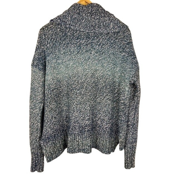 American Eagle Outfitters Cowl Neck Marled Knit Sweater Women Blue‎ M - Picture 9 of 13